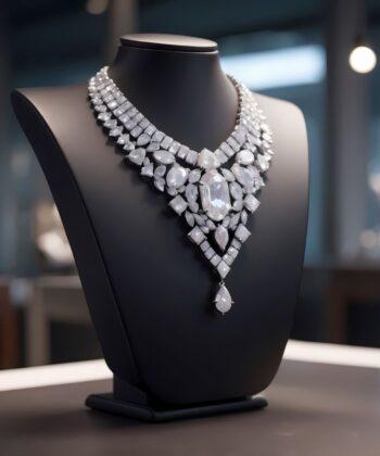 White Anarkali Necklace